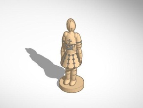 antigas peças de xadrez cnc dualstrusion tinkercad 3d print model - Mito3D