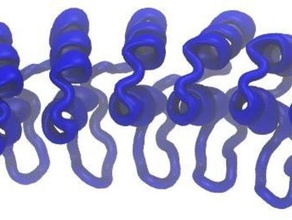 ankyrin repeat domain biyoloji model protein yapısı 3d print model - Mito3D