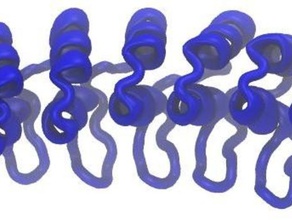 repetición de dominio biología modelo la proteína estructura 3d print model - Mito3D