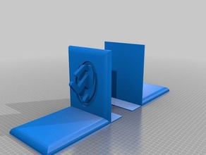 portal bookends decor game video 3d print model - Mito3D