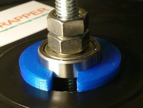 removable filament spool bearing 3d printer accessories 608 adapter 3d print model - Mito3D