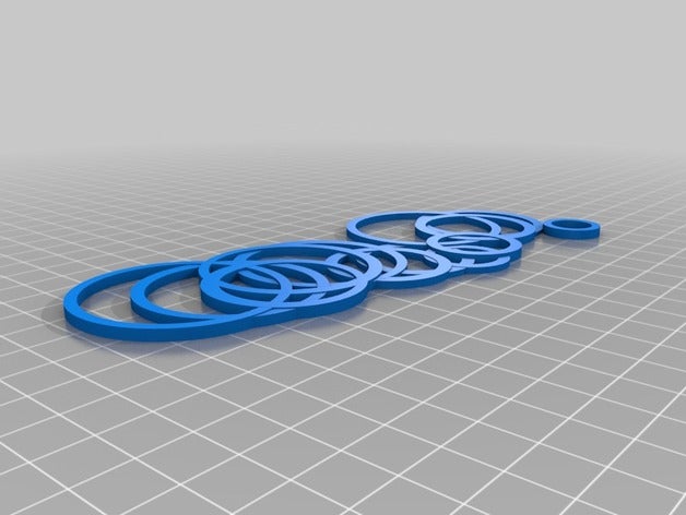 my customized playful rings necklace jewelry 3D print model - Mito3D