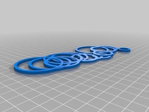 meine angepasste verspielte Ringe Halskette Schmuck 3d print model - Mito3D