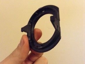 replacement retainer ring bodum bistro coffee grinder parts kitchen openscad parametric 3d print model - Mito3D