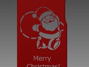iphone 54 santa claus móvil de navidad personalizado vacaciones 3d print model - Mito3D