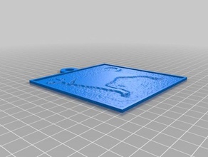 lab jkeychain 2d art customized 3d print model - Mito3D