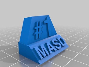 masd 1 trophy sculptures 3d print model - Mito3D