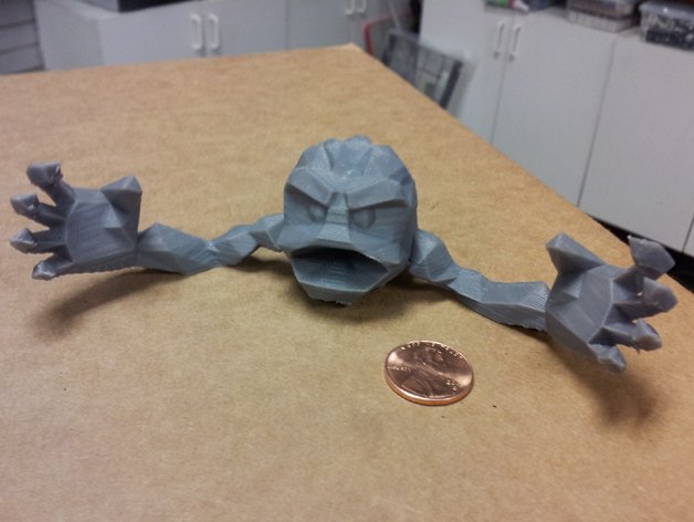 geodude le creature pokemon 3D print model - Mito3D