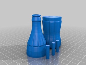 nuka-cola-Flasche die Hälfte der Abschnitte Kunst 3d print model - Mito3D