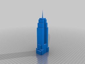 el edificio del empire state de los edificios estructuras la ciudad nuevo nueva york 3d print model - Mito3D