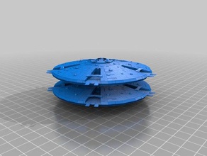 original cylon basestar veículos 3d print model - Mito3D