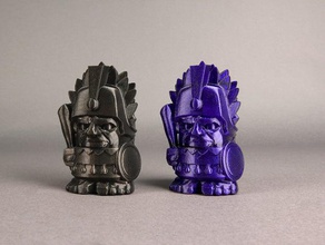jefe azteca personas figura 3d print model - Mito3D
