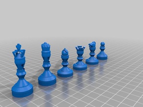 conjunto perfeito outros xadrez tinkercad 3d print model - Mito3D