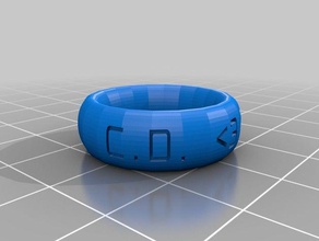 ap cd ring rings customized 3d print model - Mito3D