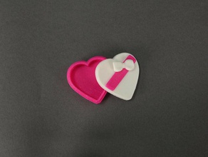 candy-Herz-box Dekor heart shaped box valentines Tag Geschenke 3d print model - Mito3D