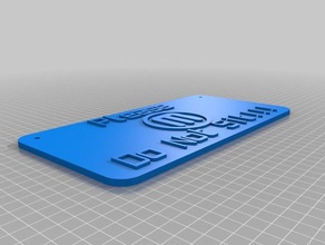işaret oturmak yok işaretler logoları özelleştirilmiş 3d print model - Mito3D
