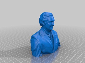 fredini auto-retrato outros do busto coney island island, eua experimento a cabeça reconstructme scan 3d print model - Mito3D