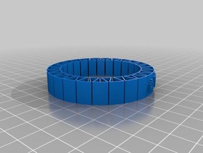 brazalete andrea pulseiras personalizado 3d print model - Mito3D