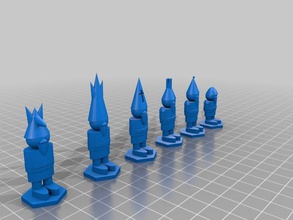 échecs de plaisir gnomes d'autres tinkercad 3d print model - Mito3D