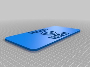 olá mundo sinais logotipos personalizado 3d print model - Mito3D