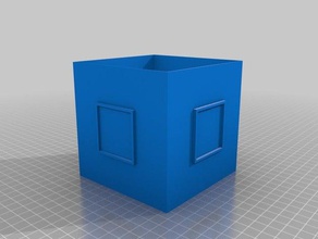 meine individuelle Würfel-box, lithopane Dekor 3d print model - Mito3D