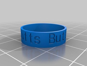 my butts ring rings customized 3d print model - Mito3D