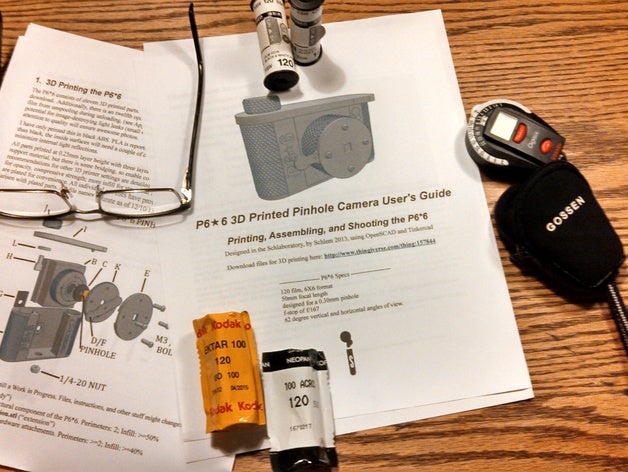 kullanıcılar p66 iğne deliği kamera kılavuzu 120 film 3dprintedcamera believeinfilm maruz kalma aydınlık lomography orta format fotoğraf fotoğrafçılık schlab schlaboratory schlem deklanşör tindie toycamera 3D print model - Mito3D