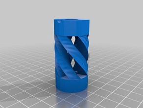 parametric flexible coupling 5 3d printer parts customized 3d print model - Mito3D