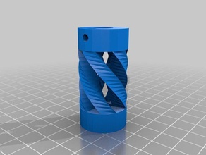 personalizado paramétrico de acoplamento flexível 5 3 d a impressora partes 3d print model - Mito3D