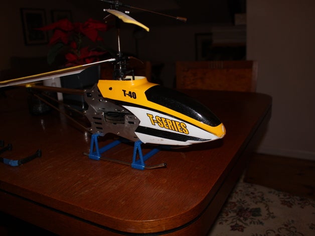 piernas t40 helicóptero rc vehículos el tren de aterrizaje helicópteros 3D print model - Mito3D