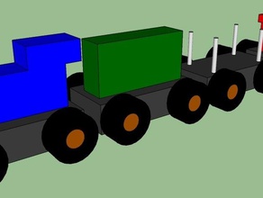 toy train mechanical toys 3d print model - Mito3D