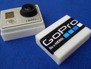 casella di rangement gopro 3 la fotocamera 3d eroe hero 3d print model - Mito3D