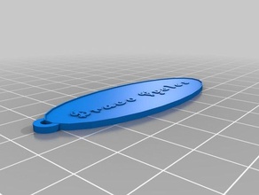 draco cycles oval keychain keychains customized 3d print model - Mito3D