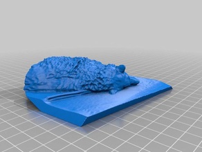 malamute Sinn scan Tiere Hund 3d print model - Mito3D