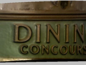 gct dining concourse sign buildings structures 3d print model - Mito3D