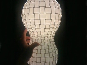 str&atilde&cedilmg Klumpen Lecks andere 3d blender cnc geometrie Lampe Leuchte laser-cutter ornament parametric Polypropylen puzzle reziproke Netzwerke rhino 3d print model - Mito3D
