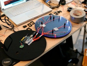hackear tiempo binary clock decoración acrílico arduino electrónica láser nycresistor 3d print model - Mito3D