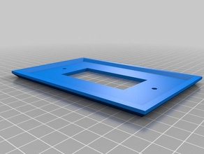 square hole jumbo plate wall customizer household customized 3d print model - Mito3D