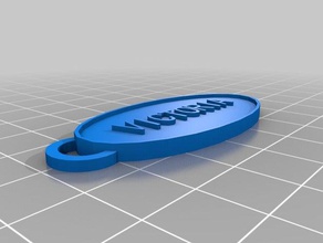 victoria Anahtarlık özelleştirilmiş 3d print model - Mito3D