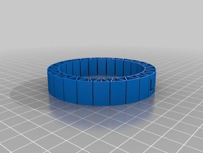 lily bracelet fixed bracelets customized 3d print model - Mito3D