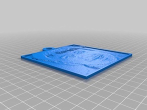 xmas 2 d lithopane sanat özelleştirilmiş 3d print model - Mito3D