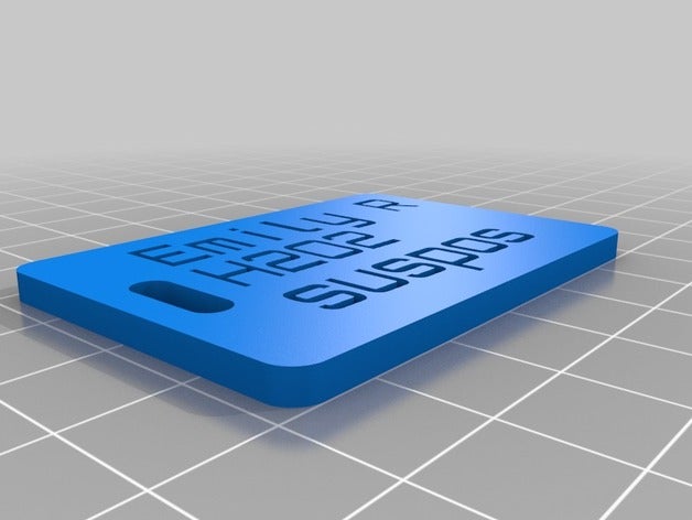 emilyr tag organization customized 3D print model - Mito3D