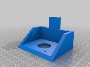 4-Loch motor mount mendelmax andere 3d print model - Mito3D