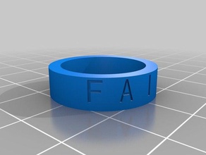 fede anello anelli personalizzato 3d print model - Mito3D