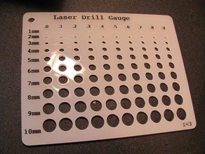 foro per indicatore di taglio laser altri acrilico strumento utile 3d print model - Mito3D