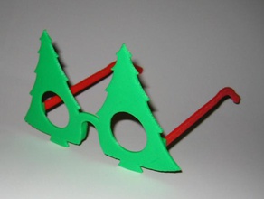Noel ağacı gözlük makerbotornaments 3d print model - Mito3D