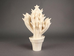 christmas cactus decor 3d print model - Mito3D