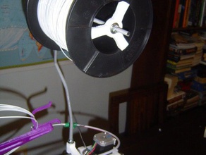 prusa mendel filament spool holder other 300m 500m mount spindle 3d print model - Mito3D