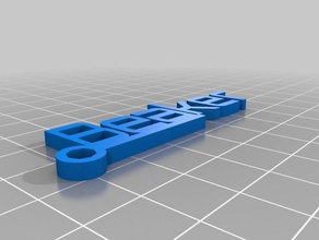 beaker levi keychains customized 3d print model - Mito3D
