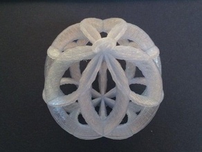 spirale de la sphère ornement double six décor personnalisé 3d print model - Mito3D